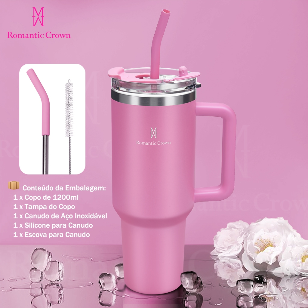 Copo Romantic Crown Rosa